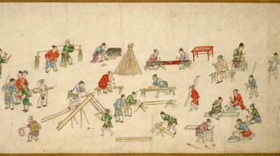 Scene di strada in tempi di pace 太平風會圖 da Zhu Yu