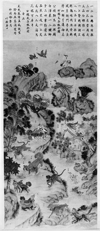 Uccelli e animali usati nelle insegne militari, fine XIX secolo da Zhuwu Jushi