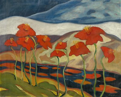 Paesaggio con fiori da Zolo Palugyay