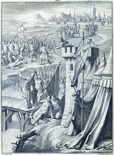 Tavola XII da "Il secchio rubato" da Zucchi
