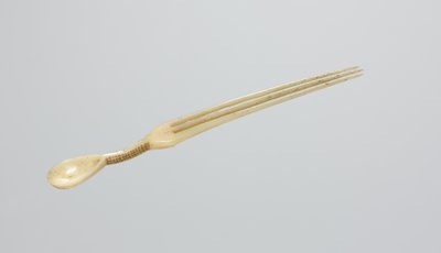 Cucchiaio/pettine da tabacco, fine 1800 (osso) da Zulu