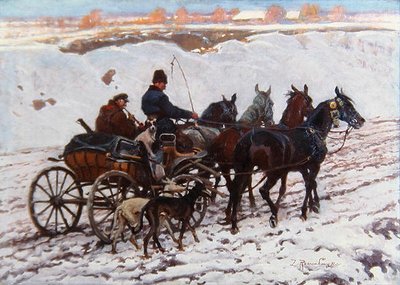 Carrozza trainata da cavalli da Zygmunt Rozwadowski