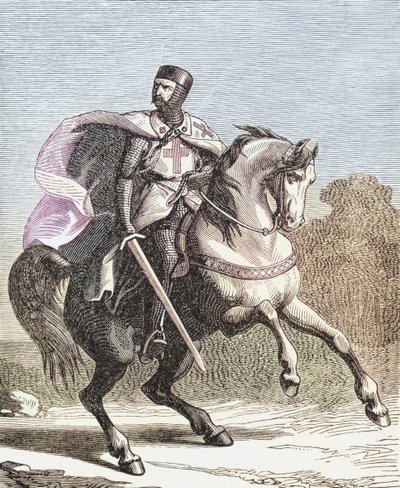 Un soldato dei Cavalieri Templari da . .