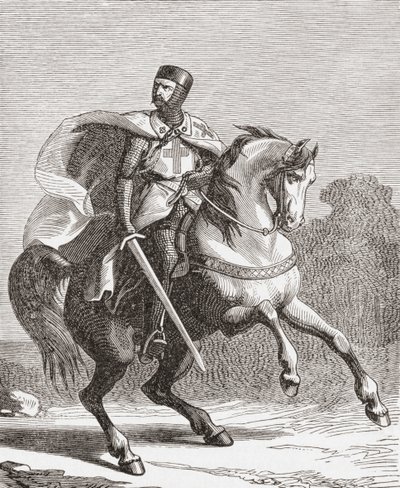 Un soldato dei Cavalieri Templari da . .