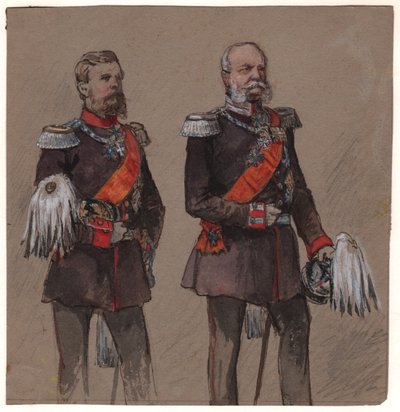 Alessandro II di Russia e Guglielmo II di Prussia da . .