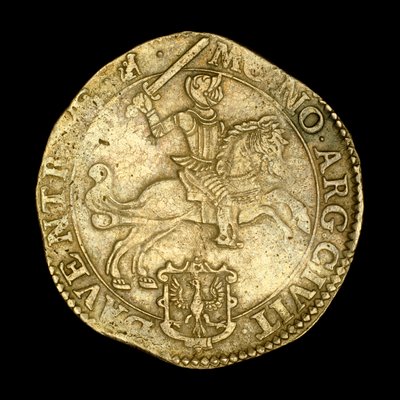 Antica moneta raffigurante cavaliere a cavallo da Hippolyte Lalaise Devéria