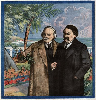 Aristide Briand e Lloyd George da Ferdinand Georg Waldmuller