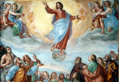 Ascensione di Cristo. La Basilica della Santissima Annunziata del Vastato. Genova. Italia. da . .