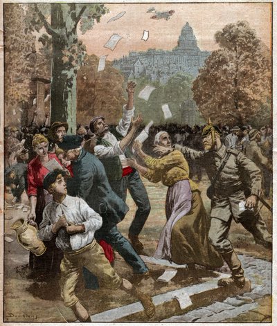 Bruxelles durante la Prima Guerra Mondiale da Ferdinand Georg Waldmuller