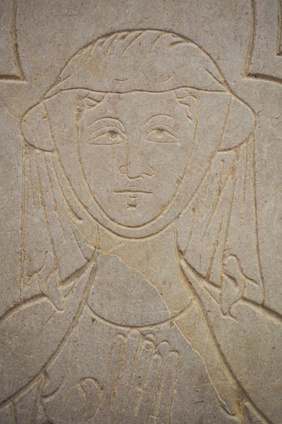 Borgogna, Lancharre, comune di Chapaize 71460. Nella chiesa di Notre Dame, Isabelle de Vauvry da . .