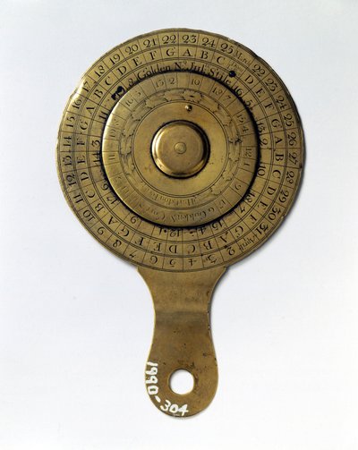 Calendari Calendario perpetuo, inglese da Ferdinand Georg Waldmuller