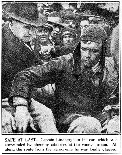 Charles Augustus Lindbergh, pilota americano, c 1920s da Ferdinand Georg Waldmuller