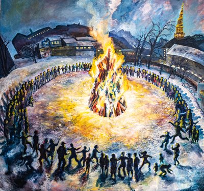 La prima festa di Christiania, Copenaghen. da . .