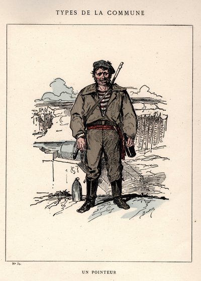 Comune di Parigi: costume di UN POINTOR (34) in "Les Communeux" da Frederick (attr. to) Barnard