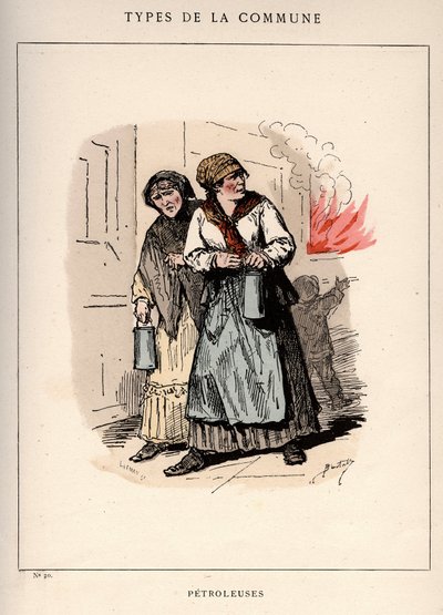 Comune di Parigi: costume di PETROLES (20) in "Les Communeux" da Frederick (attr. to) Barnard