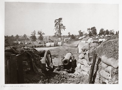 Fortificazioni confederate davanti ad Atlanta, Georgia, USA da Ferdinand Georg Waldmuller