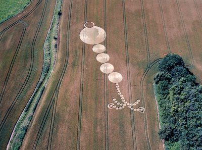 Cerchio nel grano in un campo di grano, West Woods, Lockeridge, Marlborough, Wiltshire da Ferdinand Georg Waldmuller