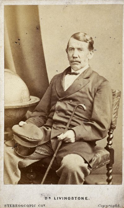 David Livingstone, missionario ed esploratore scozzese, c. 1860 da Frederick (attr. to) Barnard