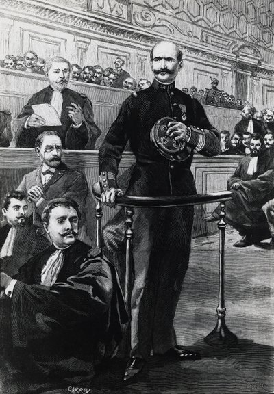 Deposizione del comandante Charles Walsin-Esterhazy, durante il processo a Emile Zola da Georg Carl Heinrich Dollmann
