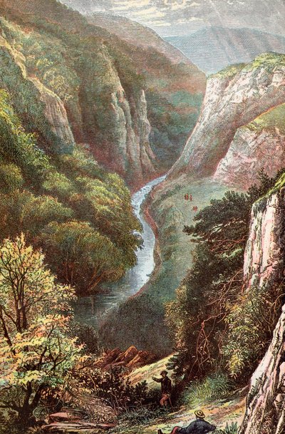 Dovedale, Peak District, Derbyshire, Inghilterra da . .