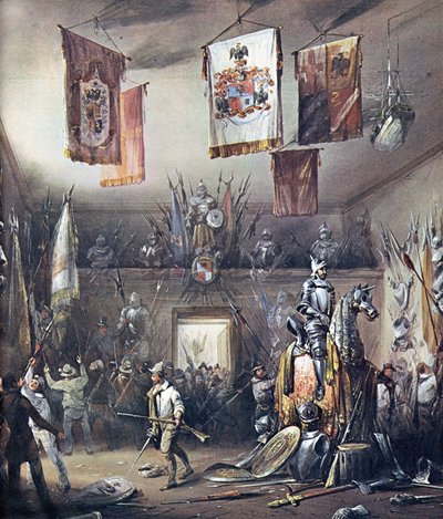Episodio delle Cinque Giornate di Milano 1848 da . .