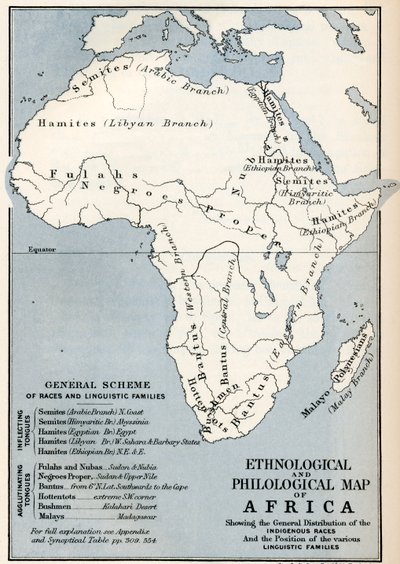Mappa etnologica e filologica dell