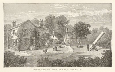 Focolare, Patricroft (dopo un disegno di James Nasmyth, c 1840) da Frederick (attr. to) Barnard
