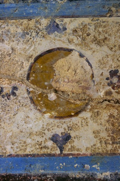 Frammento di affresco, Tempio-Criptoportico di Salus Augusta, antica città romana di Urbs Salvia, Urbisaglia, Marche, Italia da William Walcutt