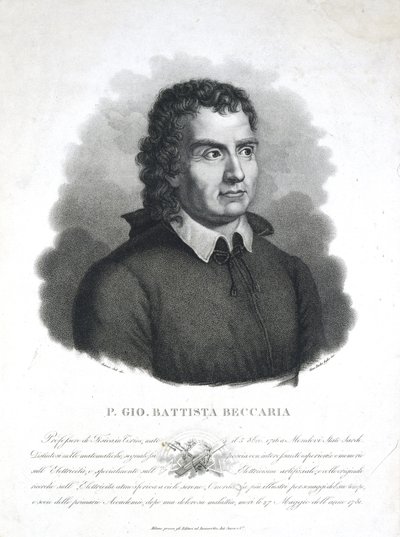 Giambatista Beccaria, clero e scienziato italiano da Frederick (attr. to) Barnard