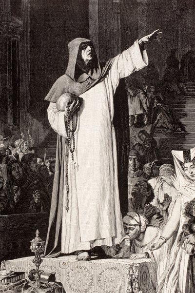 Girolamo Savonarola (1452-1498), frate domenicano italiano che predicava contro l