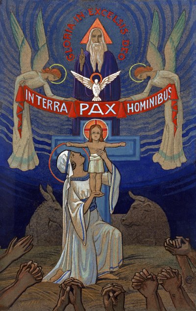 Gloria In Excelsis Deo. circa 1930 (illustrazione) da . .