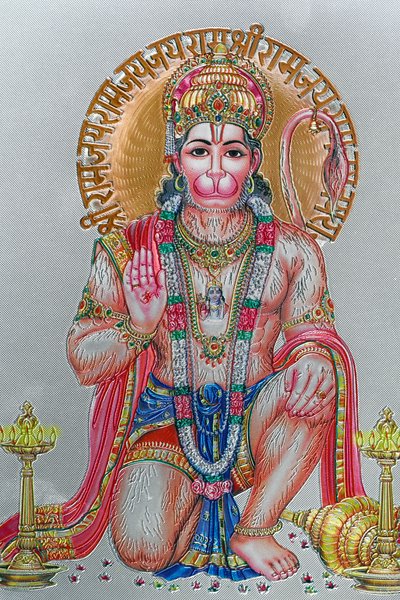 Hanuman, il dio scimmia nella mitologia indù. da . .