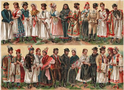 Costumi folcloristici ungheresi da . .