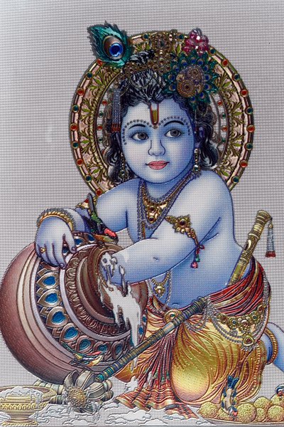 Infante Signore Krishna. Dio indù da . .