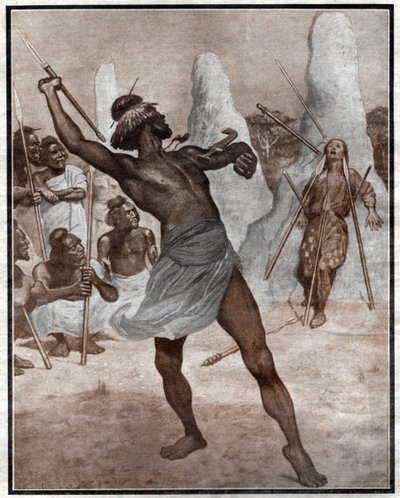 Lancio del giavellotto da . .