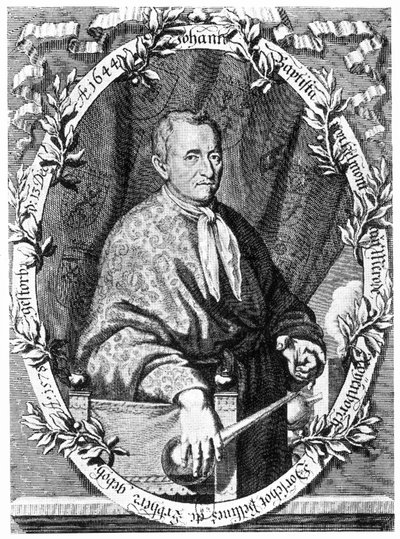 Joannes Baptiste van Helmont, chimico e medico belga, c 1630s da Ferdinand Georg Waldmuller