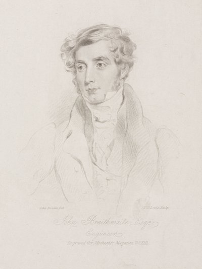 John Braithwaite, ingegnere britannico, c 1830 da Frederick (attr. to) Barnard