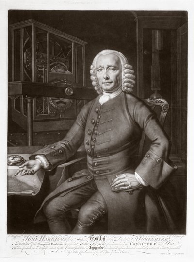 John Harrison, inventore e orologiaio inglese da Frederick (attr. to) Barnard