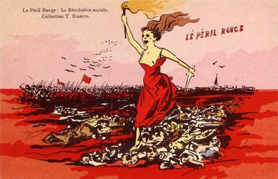 Le Peril Rouge - La Rivoluzione Sociale, c. 1910 da Frederick (attr. to) Barnard