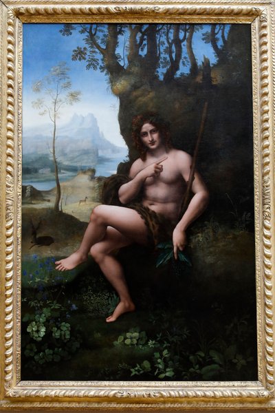 San Giovanni Battista, bottega di Leonardo da Vinci, attribuito a Francesco Melzi, c. 1510-1520 da . .