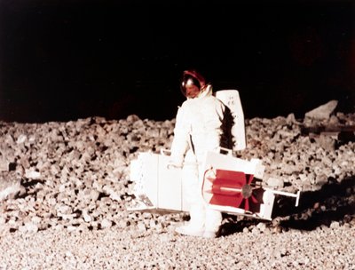 Volo spaziale con equipaggio, USA, Apollo, Generale, Addestramento Praticando attività sulla superficie lunare da Ferdinand Georg Waldmuller