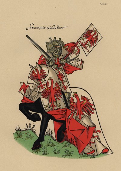 Marchese di Brandeburgo, Marquis de Brandenberg, con stendardo da John Pardon