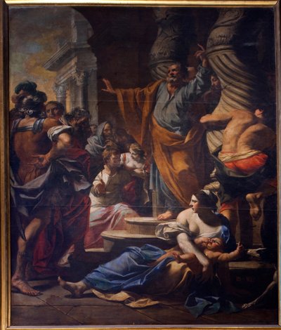 Maggio del 1642, La Predizione di San Pietro a Gerusalemme di Charles Poerson (1609-1667). Cattedrale di Notre Dame de Paris - Parigi 4 - XIII secolo, XIX secolo, riabilitazione di Viollet-le-Duc da . .