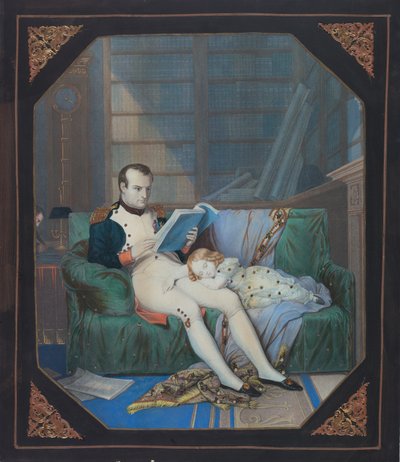 Napoleone nel suo studio con il Re di Roma, c.1860 da . .