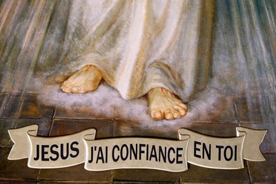 Chiesa di Notre Dame de Plaimpalais. Gesù la Divina Misericordia, confido in te. Francia. da . .