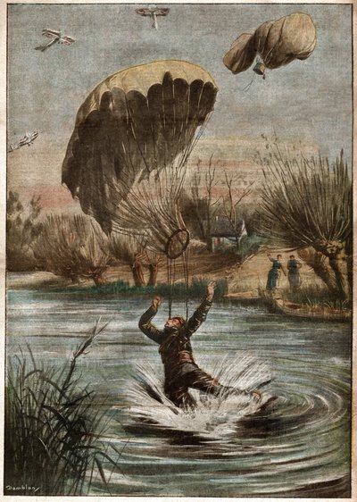 Paracadutista tedesco durante la Prima Guerra Mondiale da Ferdinand Georg Waldmuller