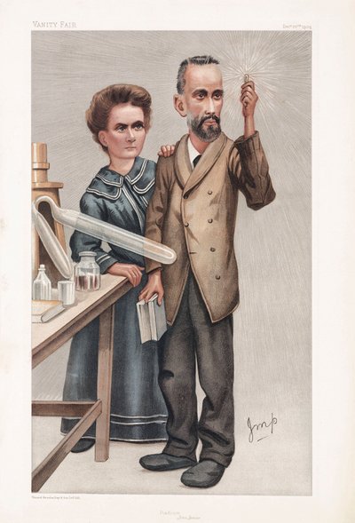 Pierre e Marie Curie, fisici francesi da Henry Charles Fehr
