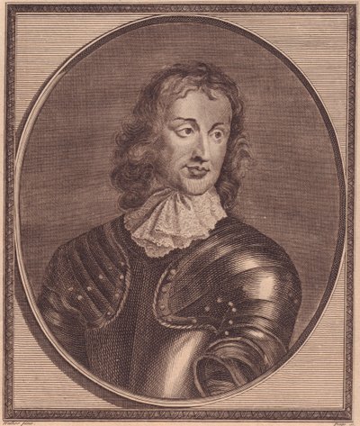 Ritratto del generale e politico britannico John Lambert, incisione in rame di John Goldar da un dipinto di Robert Walker da William Walcutt