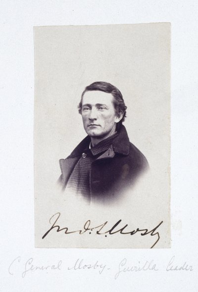 Ritratto del generale Mosby, leader guerrigliero confederato, c. 1863 da Frederick (attr. to) Barnard