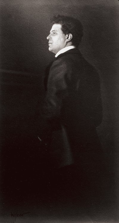 Ritratto del musicista Pietro Mascagni da Henry Charles Fehr